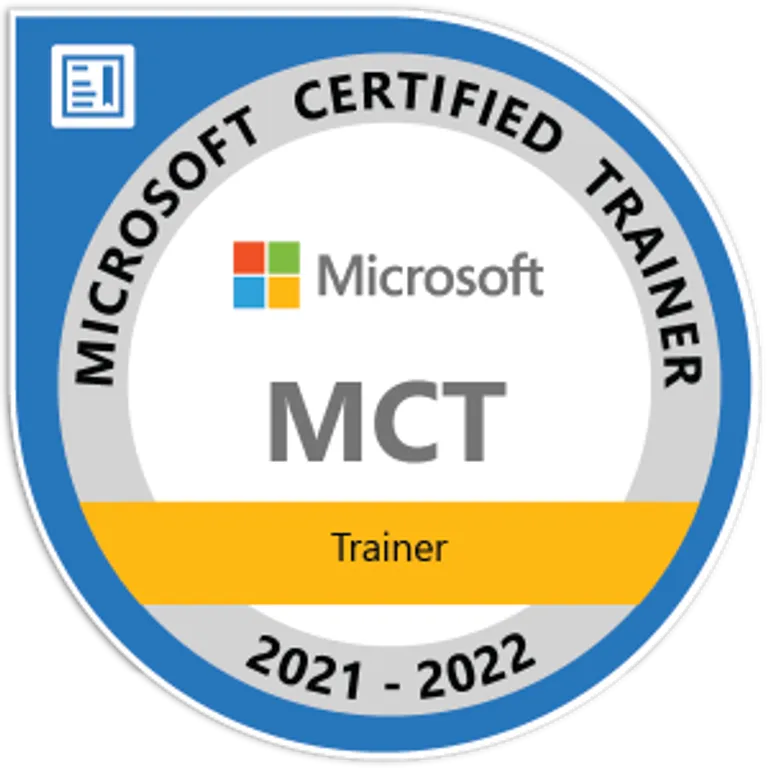 Microsoft Certifed Trainer- MCT Badge